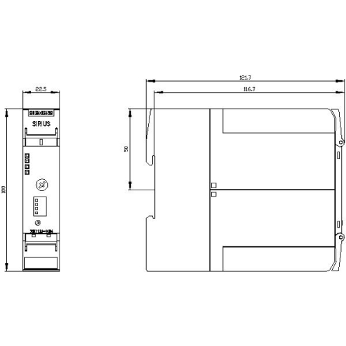 siemens 3SK1121-1CB41 dimensioni